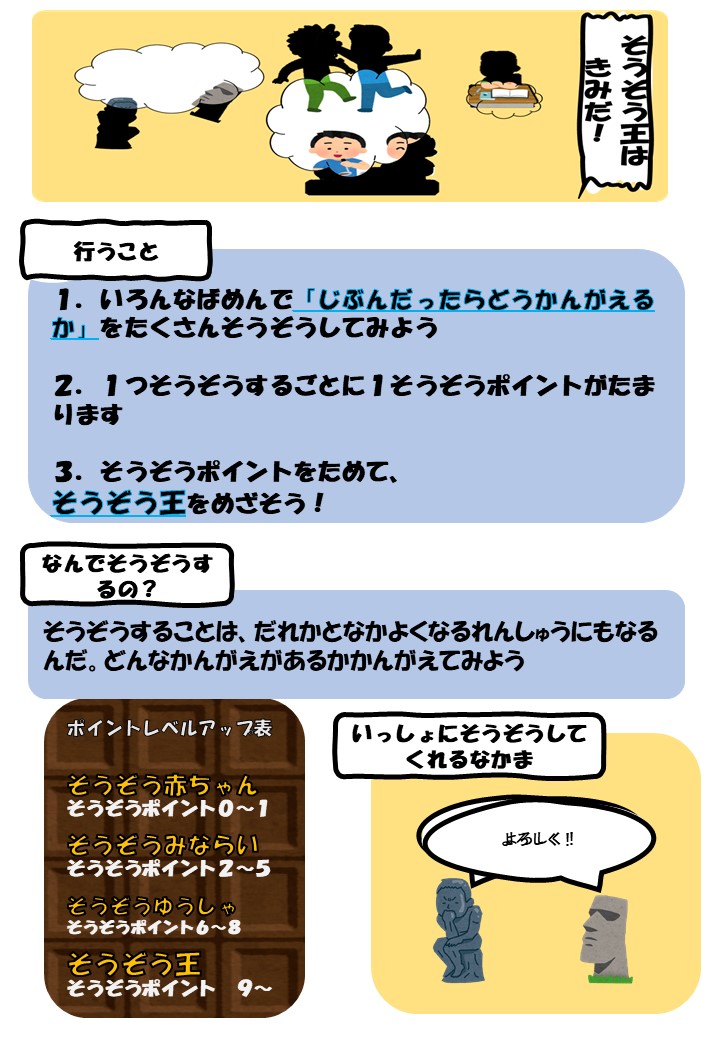 そうぞう王はきみだ こごのこども生活教室